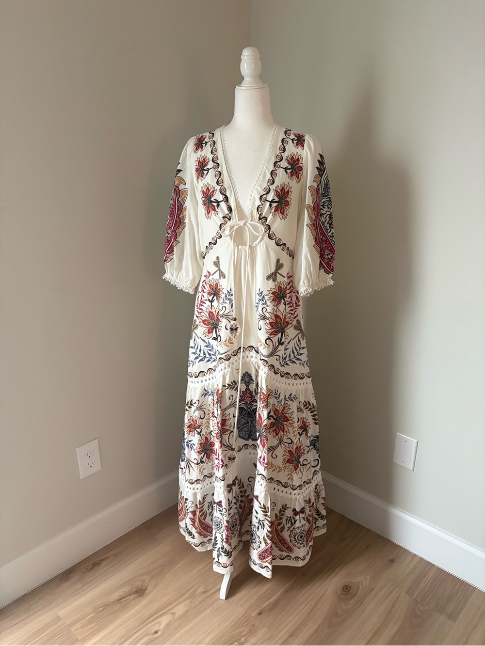FARM RIO Boho Glam Floral Maxi Dress - Picture 2 of 5